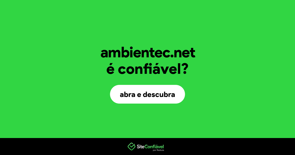 O site ambientec.net é confiável?