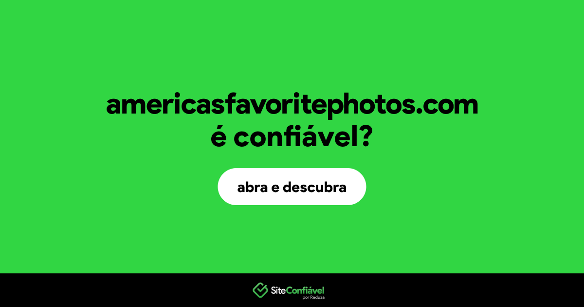 O site americasfavoritephotos.com é confiável?