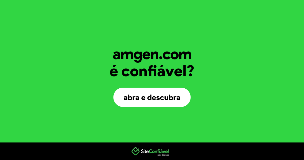 O site amgen.com é confiável?