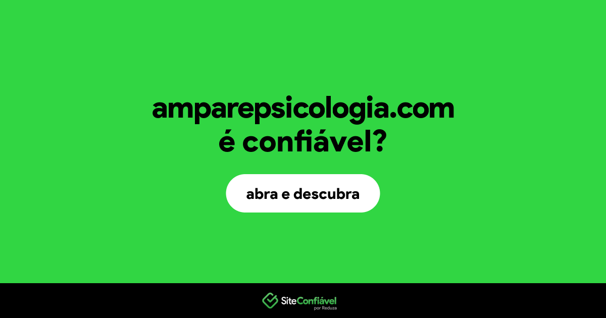 O site amparepsicologia.com é confiável?
