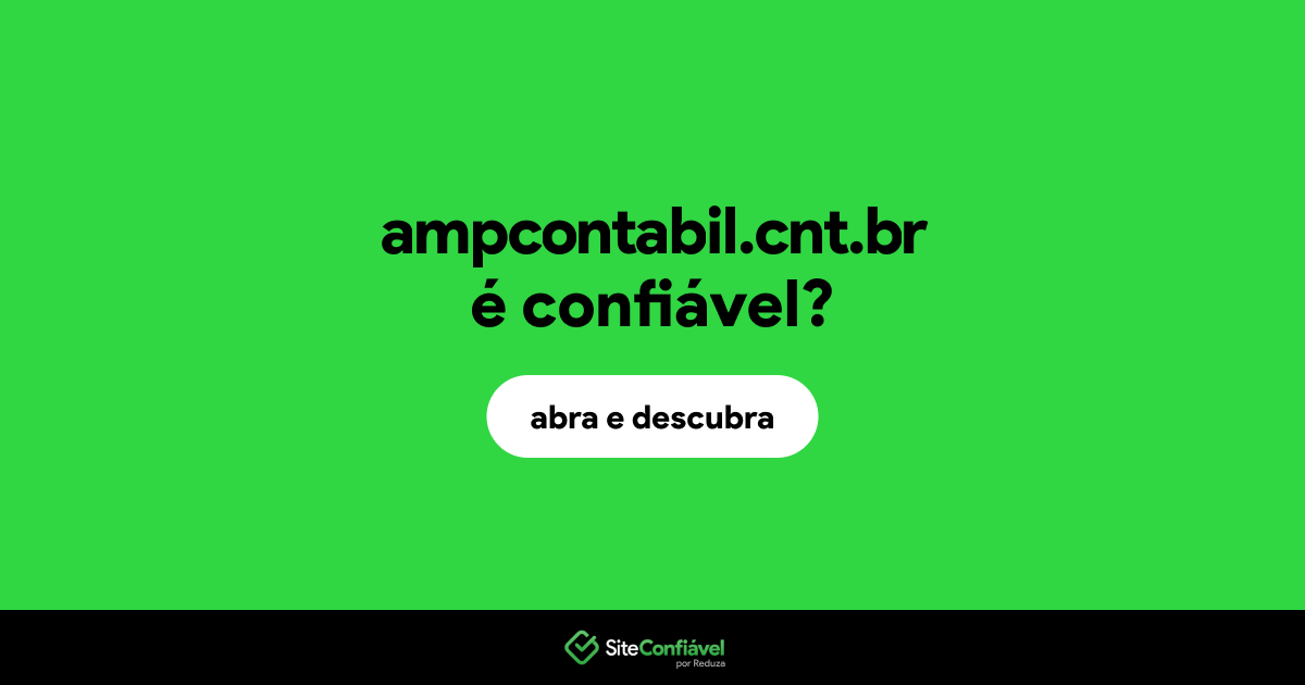 O site ampcontabil.cnt.br é confiável?