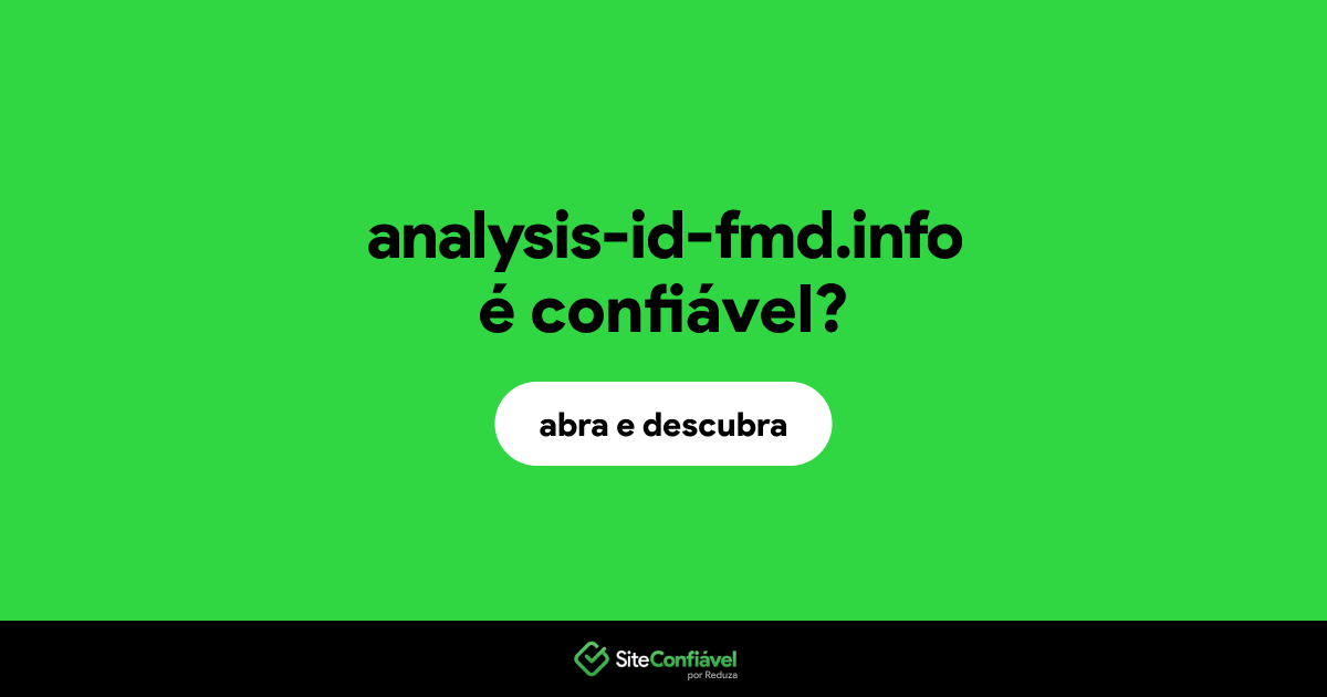 O site analysis-id-fmd.info é confiável?