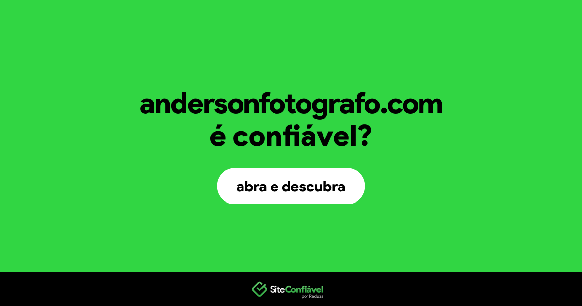 O site andersonfotografo.com é confiável?