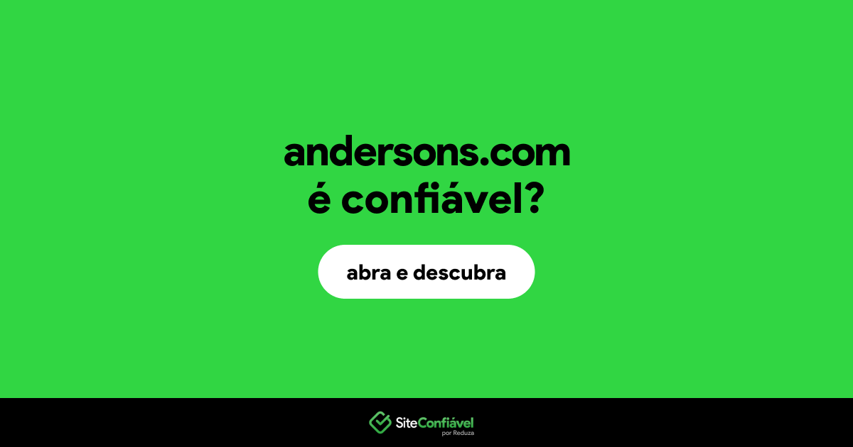 O site andersons.com é confiável?