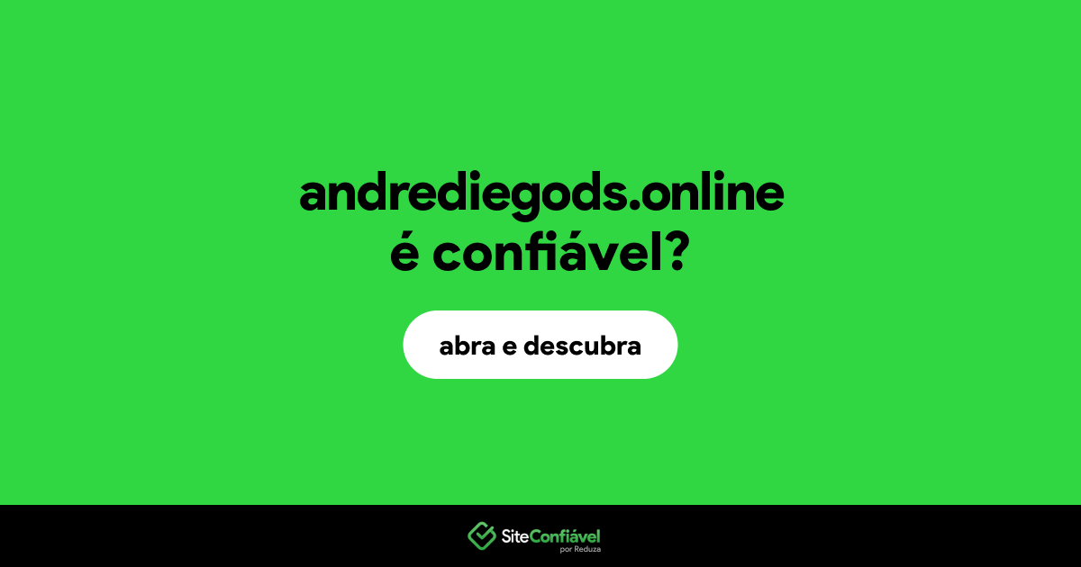 O site andrediegods.online é confiável?