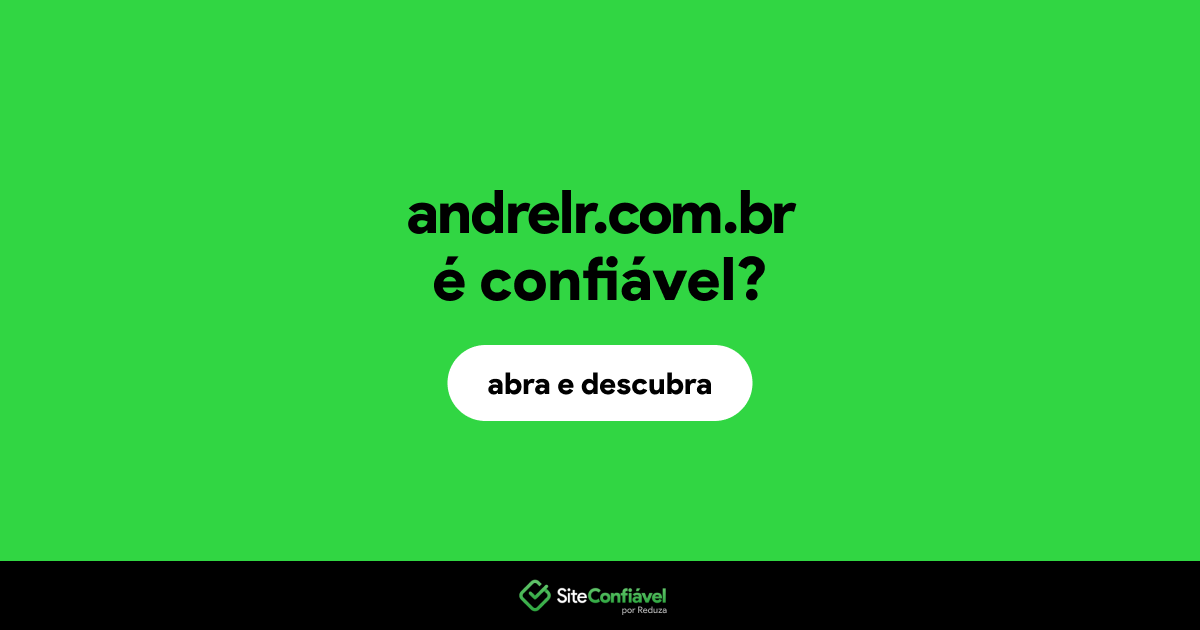 O site andrelr.com.br é confiável?