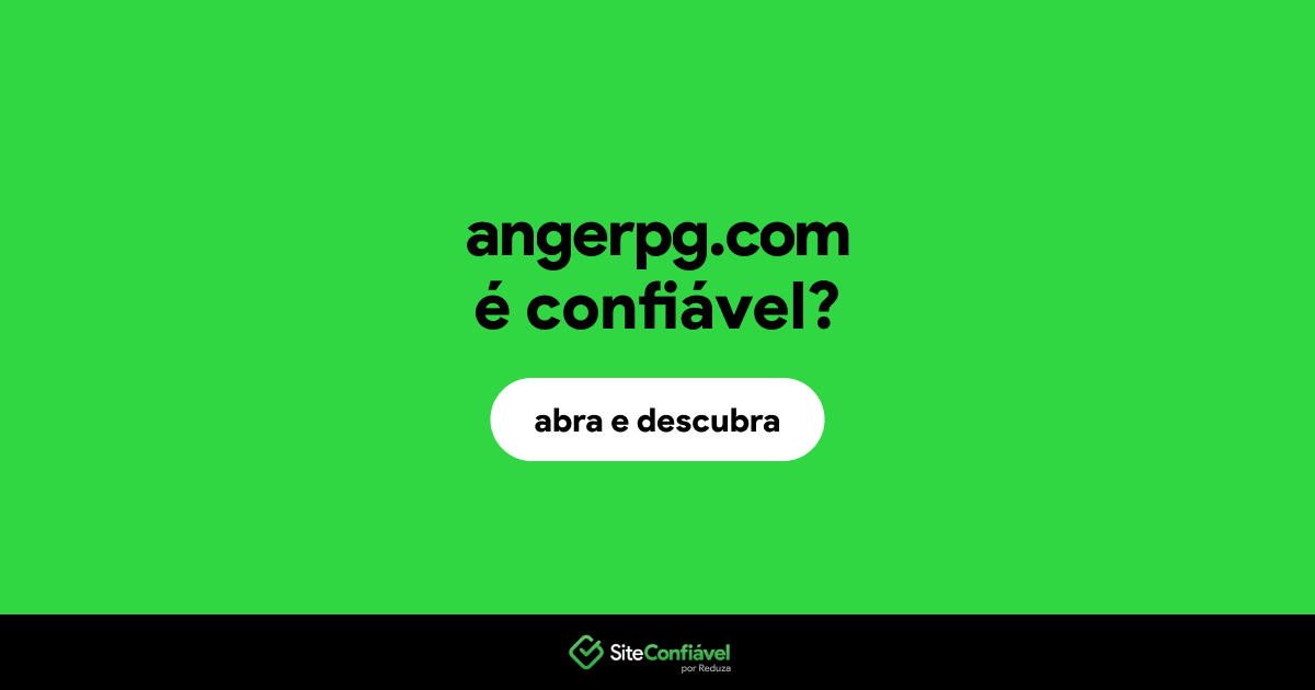 O site angerpg.com é confiável?