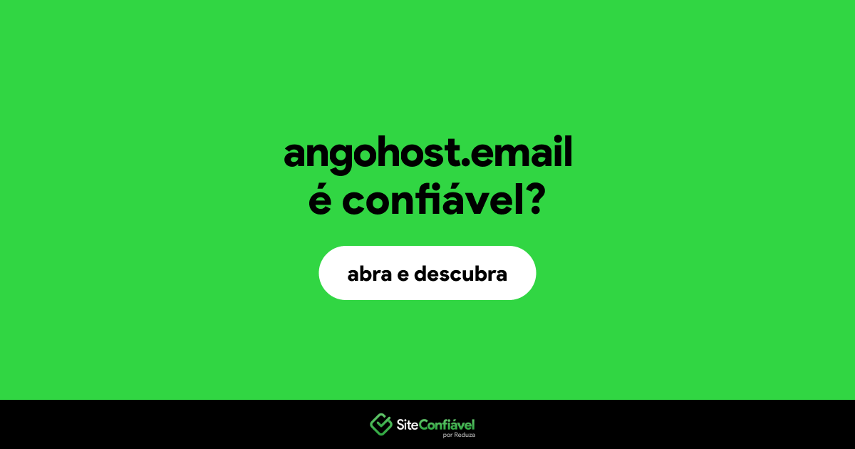 O site angohost.email é confiável?