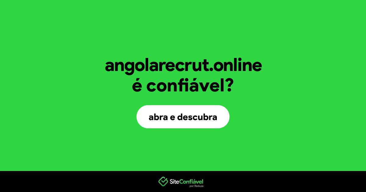 O site angolarecrut.online é confiável?