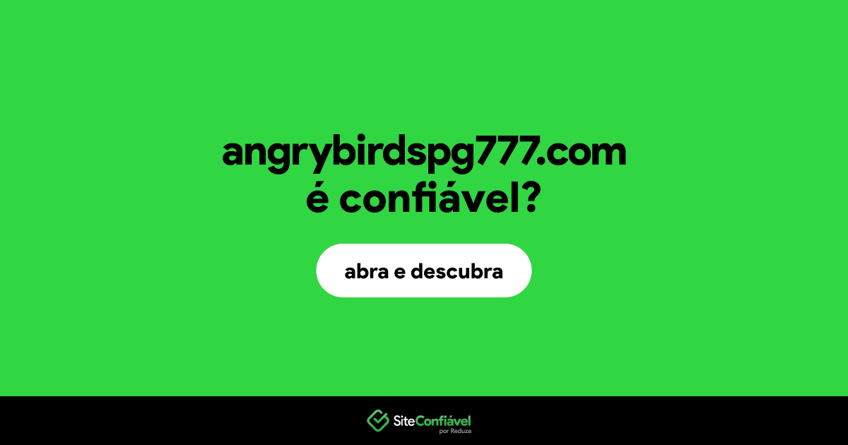 O site angrybirdspg777.com é confiável?