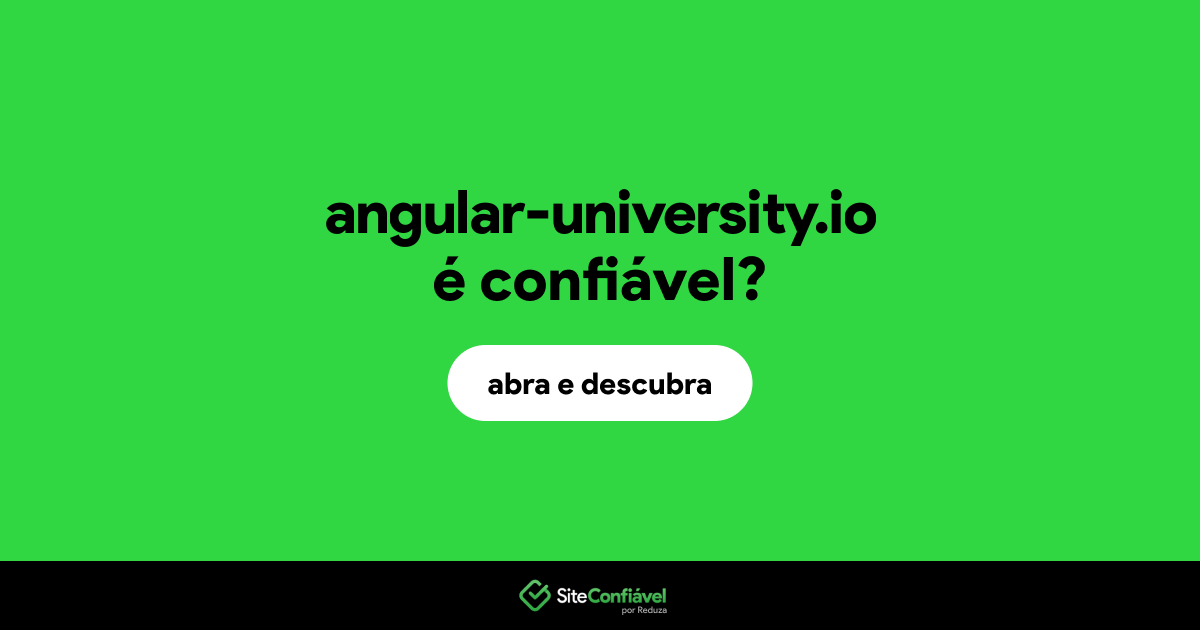 O site angular-university.io é confiável?