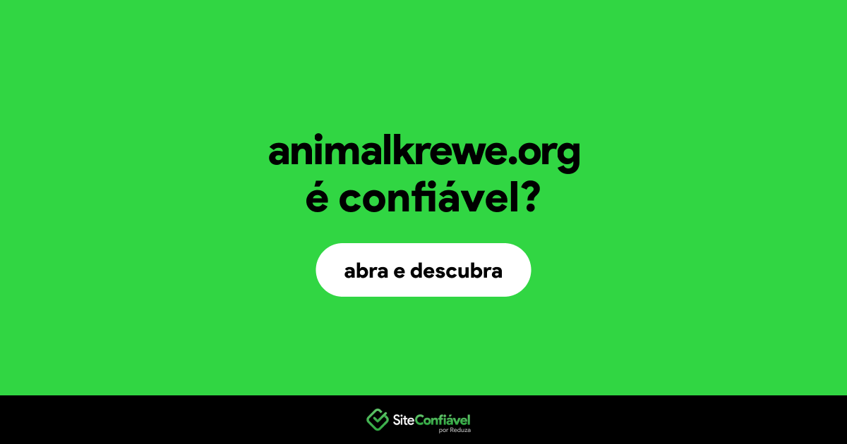 O site animalkrewe.org é confiável?