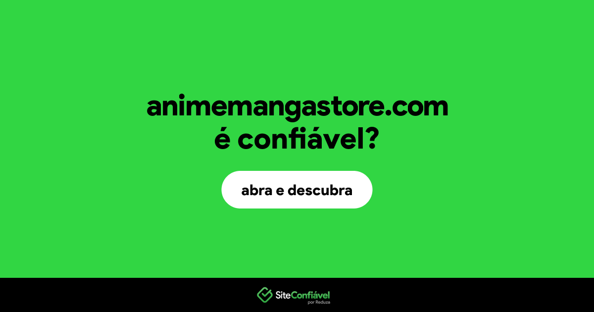 O site animemangastore.com é confiável?