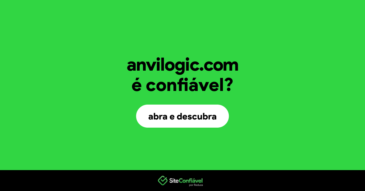 O site anvilogic.com é confiável?