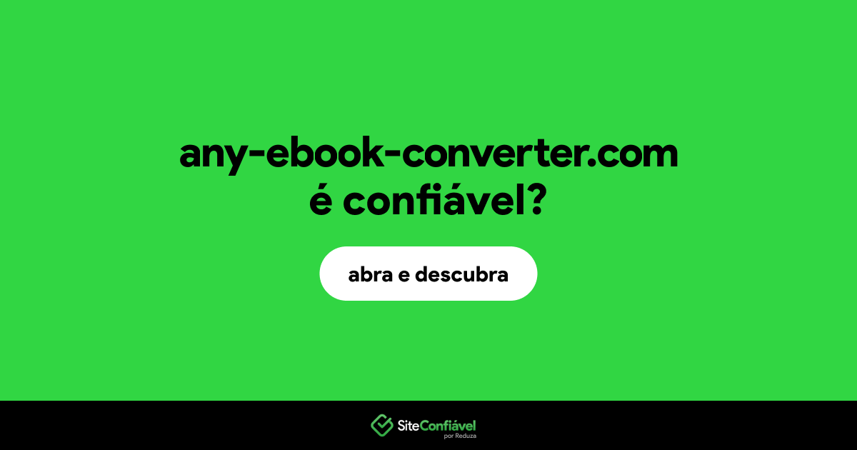 O site any-ebook-converter.com é confiável?