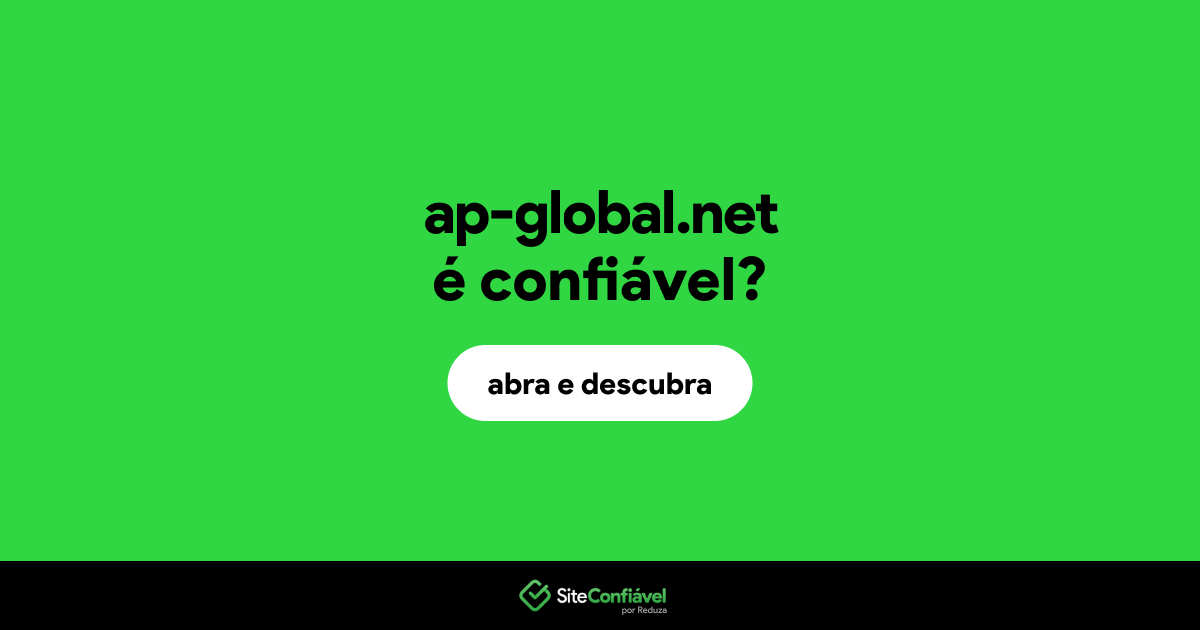 O site ap-global.net é confiável?