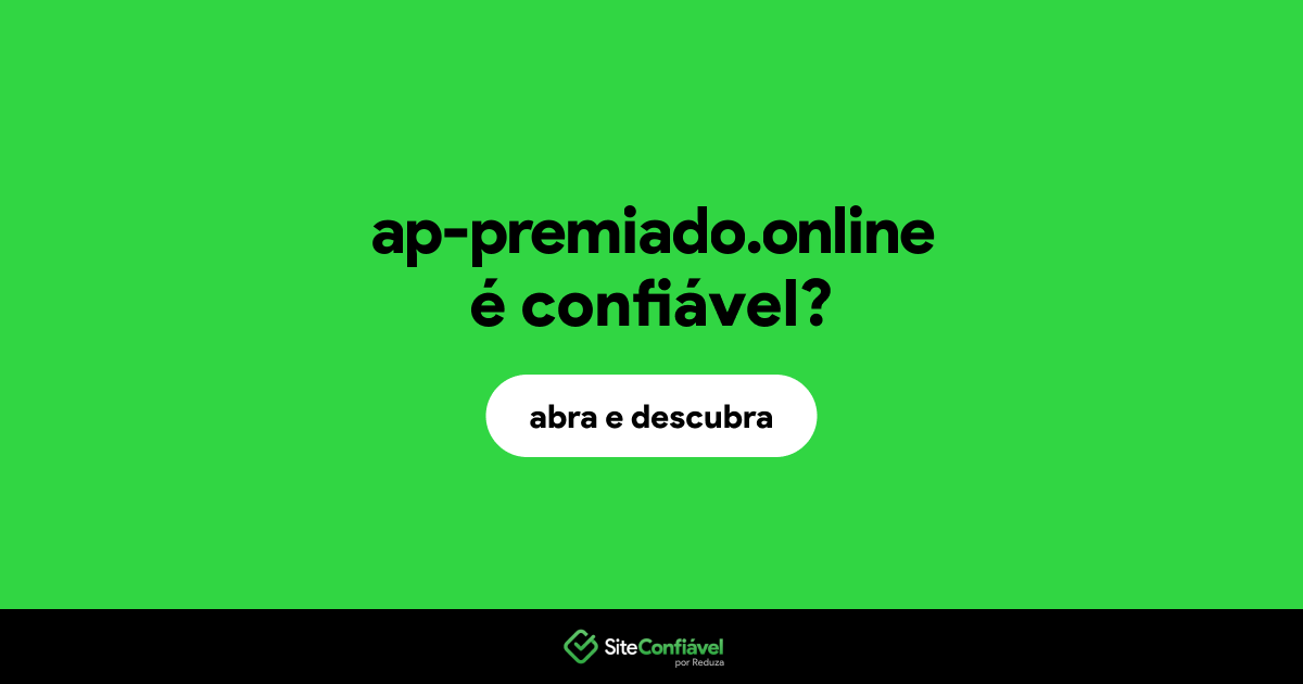 O site ap-premiado.online é confiável?