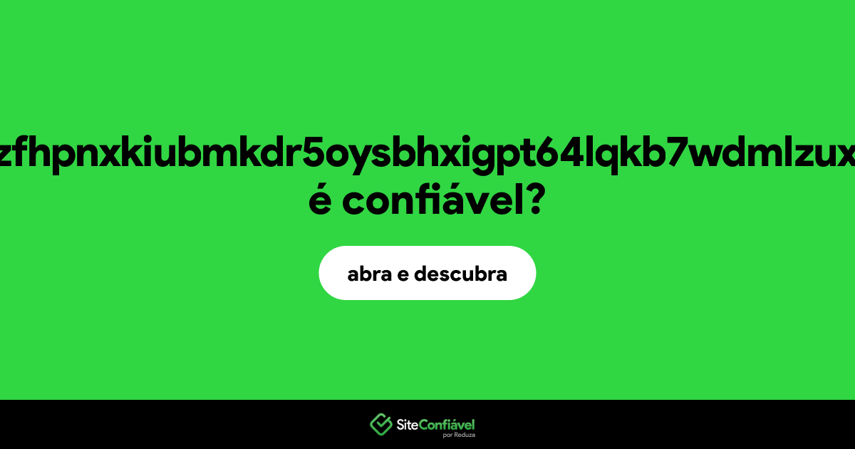 O site ap3pxwidty2zfhpnxkiubmkdr5oysbhxigpt64lqkb7wdmlzuxwdc2id.onion é confiável?