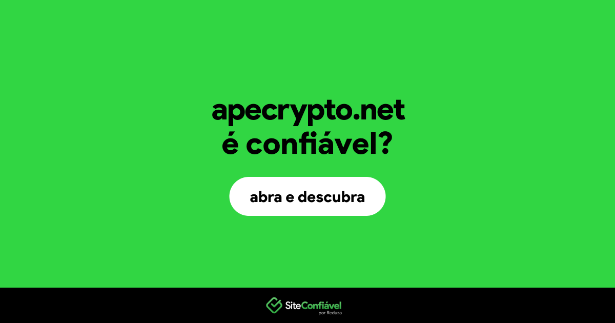 O site apecrypto.net é confiável?