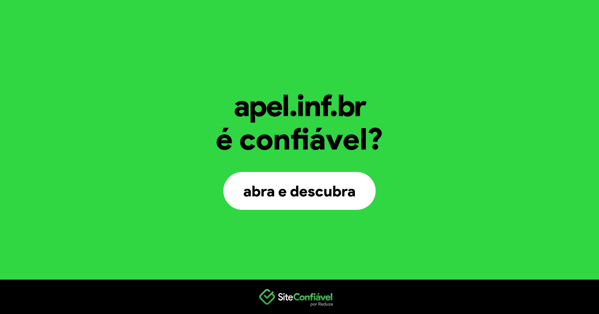 O site apel.inf.br é confiável?