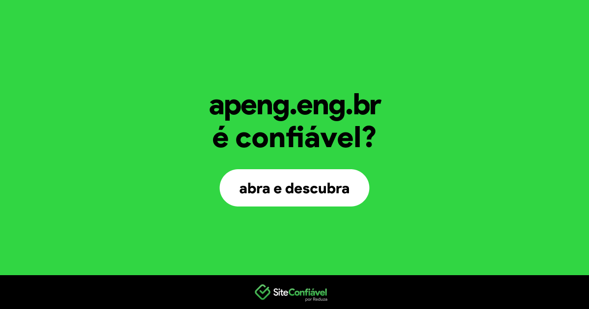 O site apeng.eng.br é confiável?