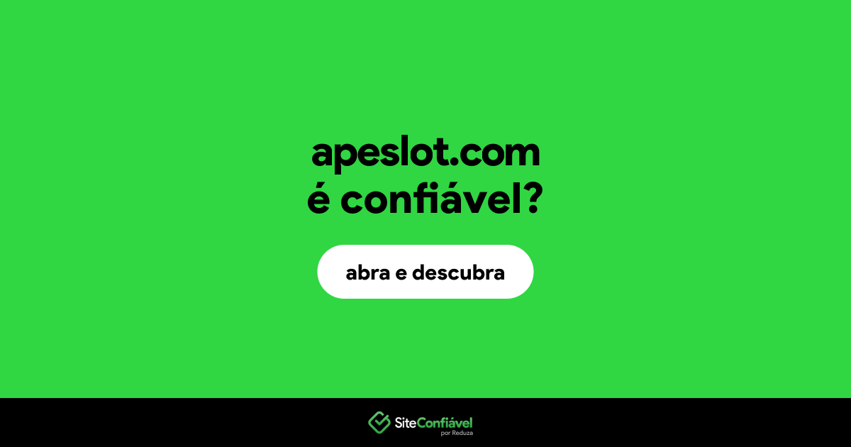 O site apeslot.com é confiável?