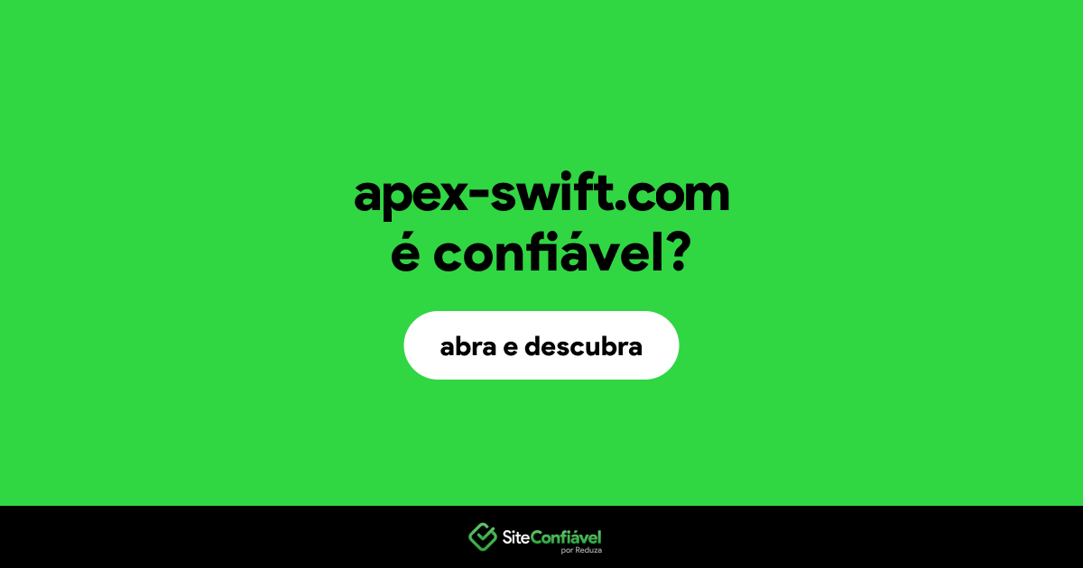 O site apex-swift.com é confiável?