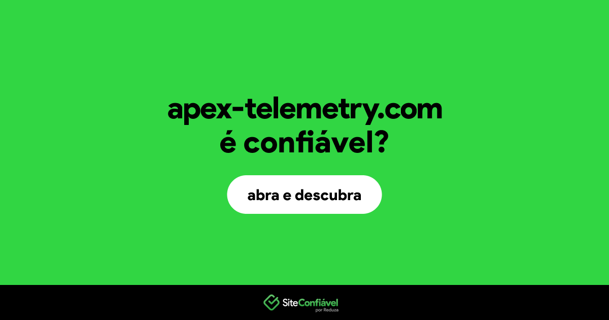 O site apex-telemetry.com é confiável?