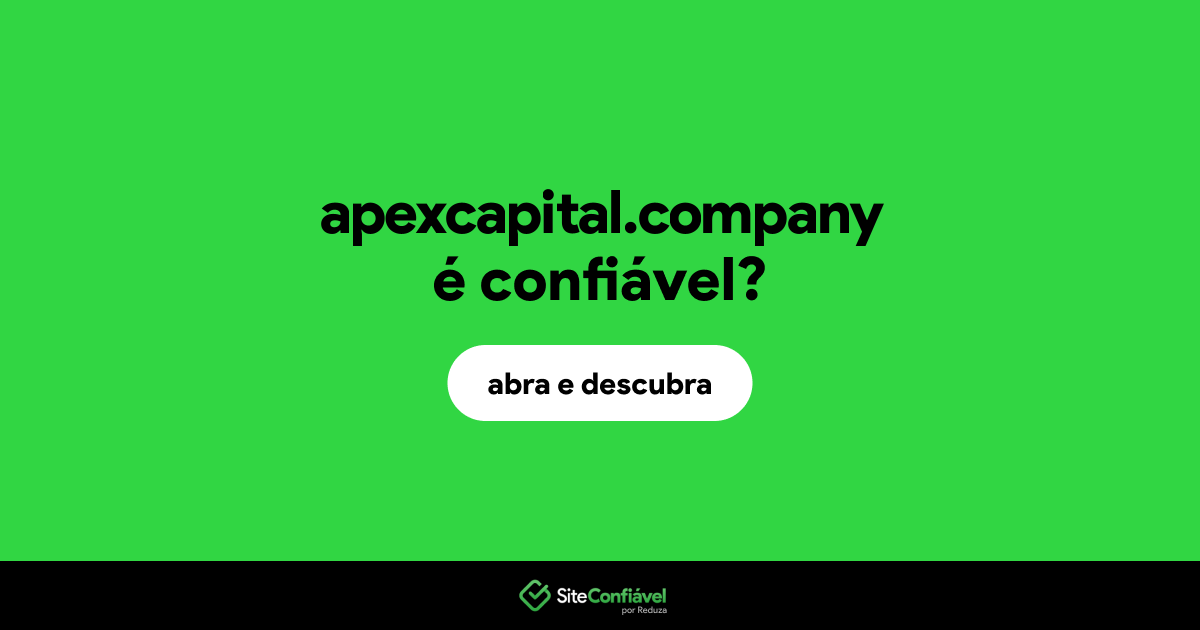 O site apexcapital.company é confiável?