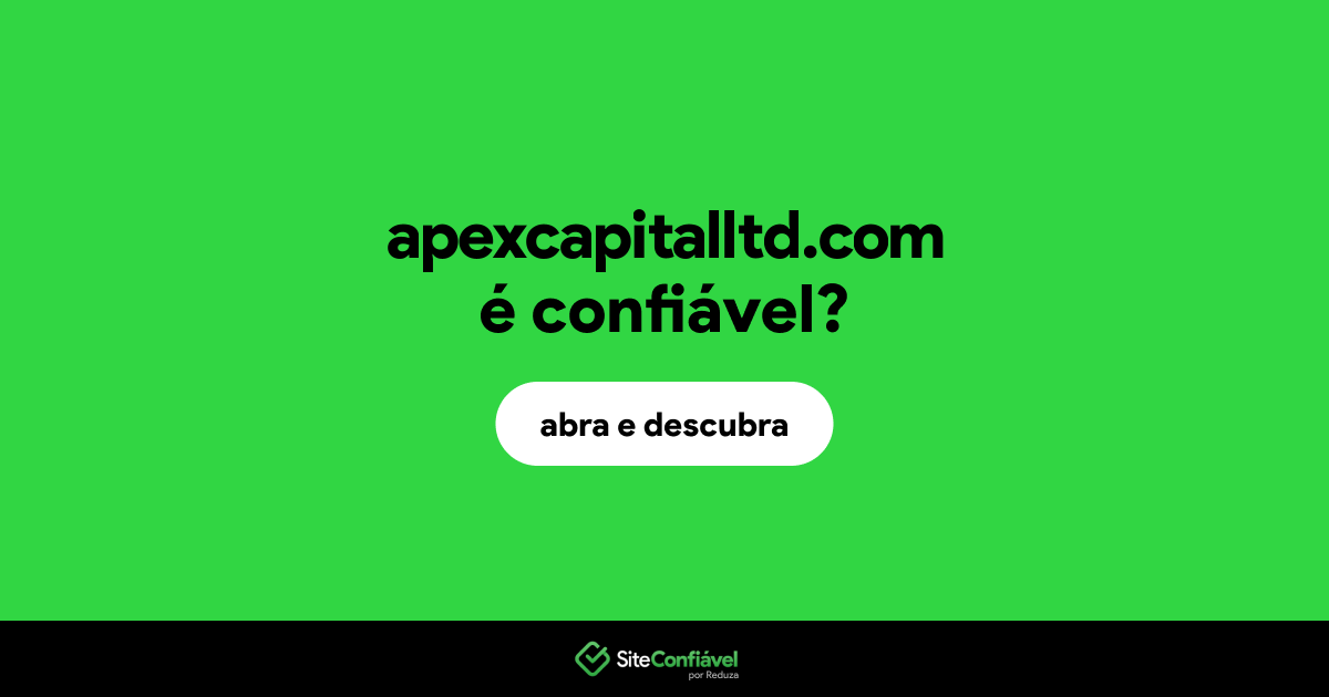 O site apexcapitalltd.com é confiável?