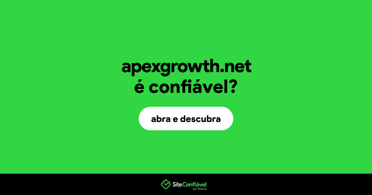 O site apexgrowth.net é confiável?