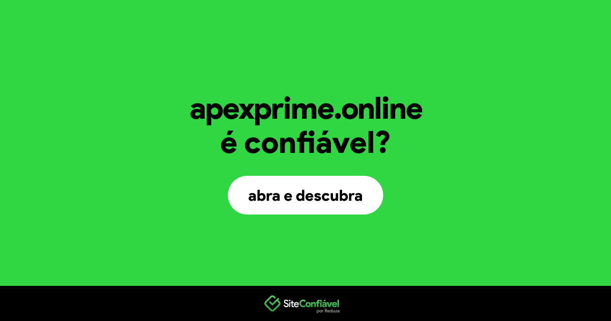 O site apexprime.online é confiável?