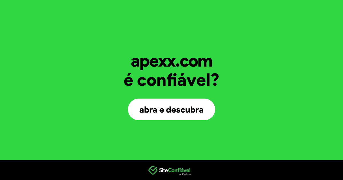 O site apexx.com é confiável?