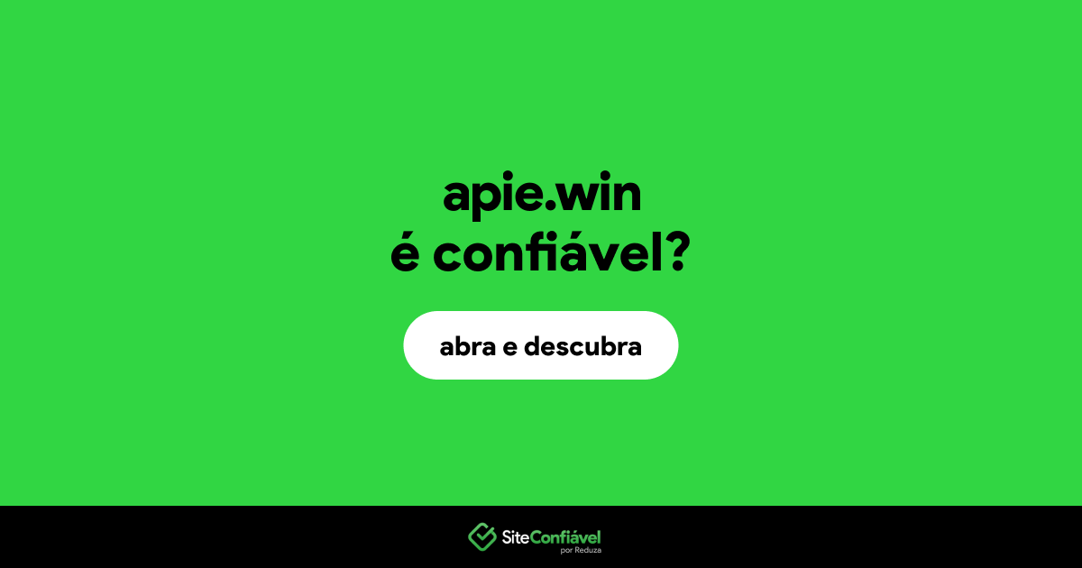 O site apie.win é confiável?