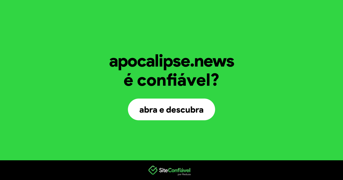 O site apocalipse.news é confiável?