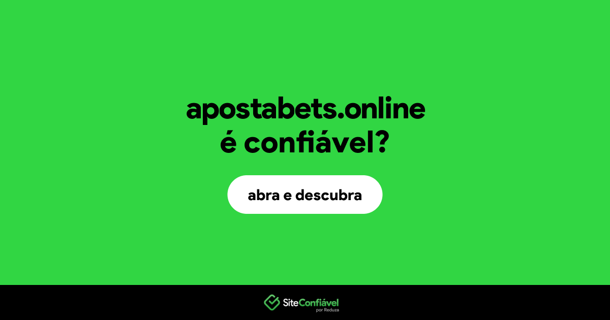 O site apostabets.online é confiável?