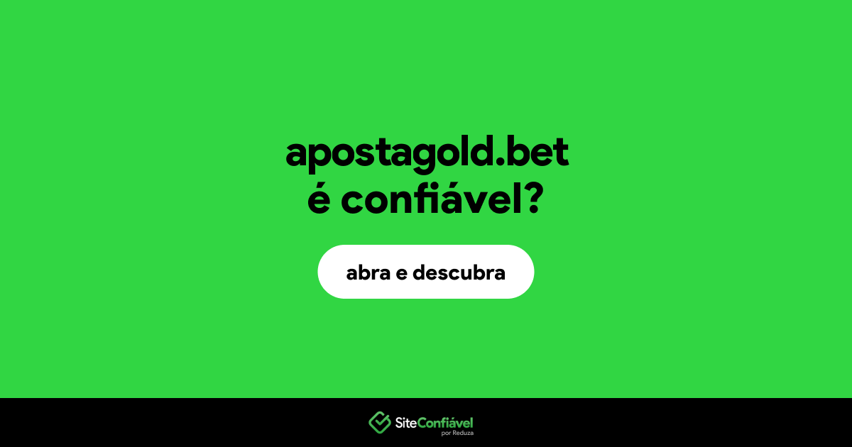 O site apostagold.bet é confiável?