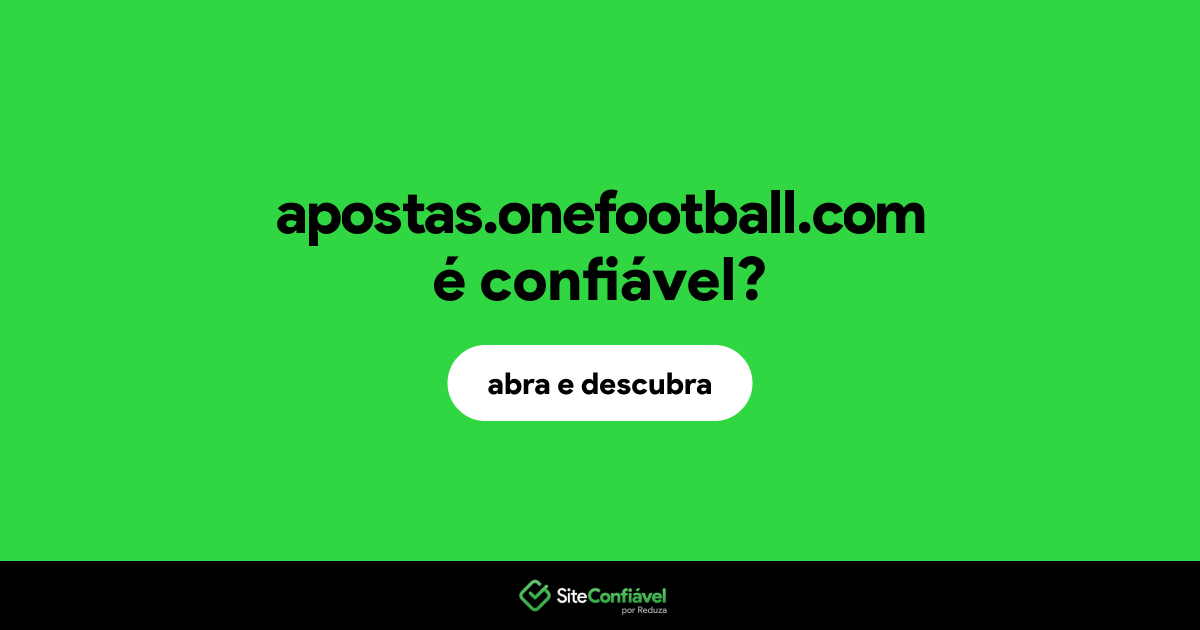 O site apostas.onefootball.com é confiável?