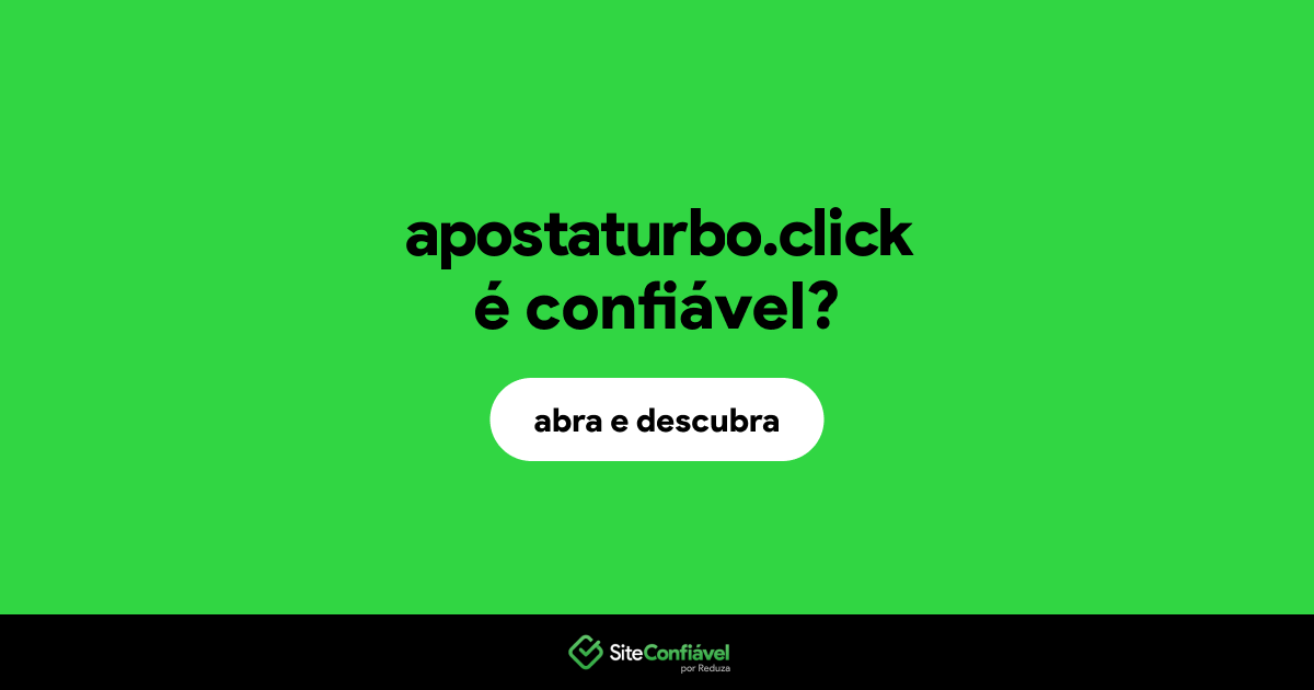 O site apostaturbo.click é confiável?
