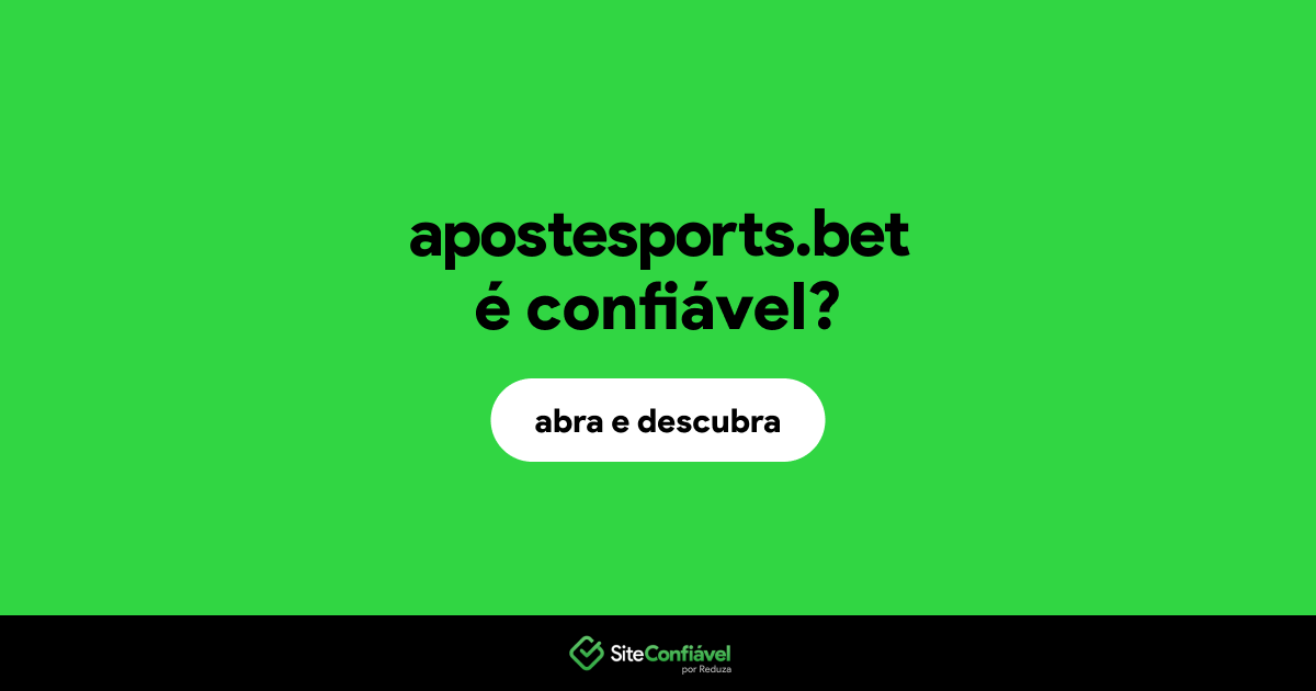 O site apostesports.bet é confiável?