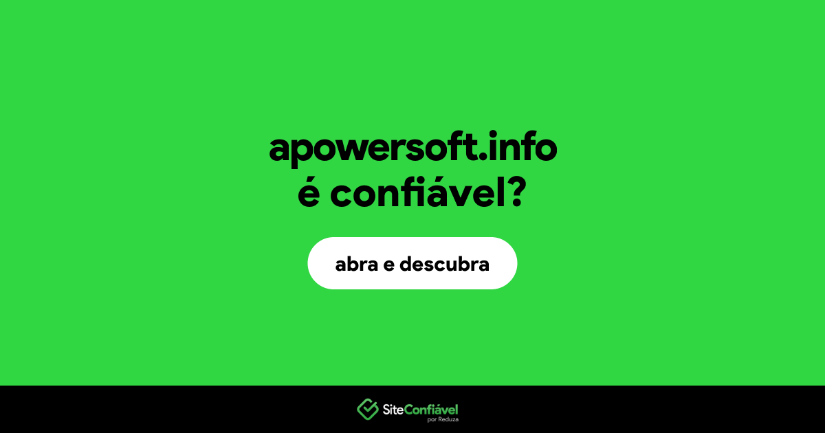 O site apowersoft.info é confiável?