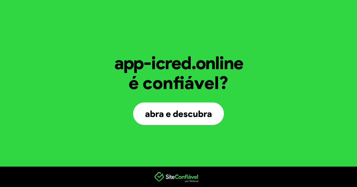 O site app-icred.online é confiável?