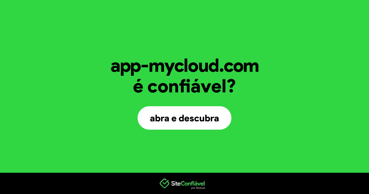 O site app-mycloud.com é confiável?