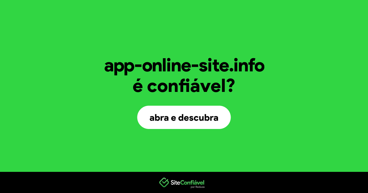 O site app-online-site.info é confiável?