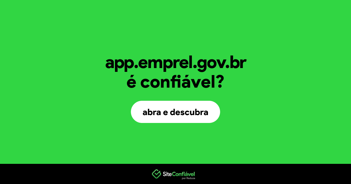 O site app.emprel.gov.br é confiável?