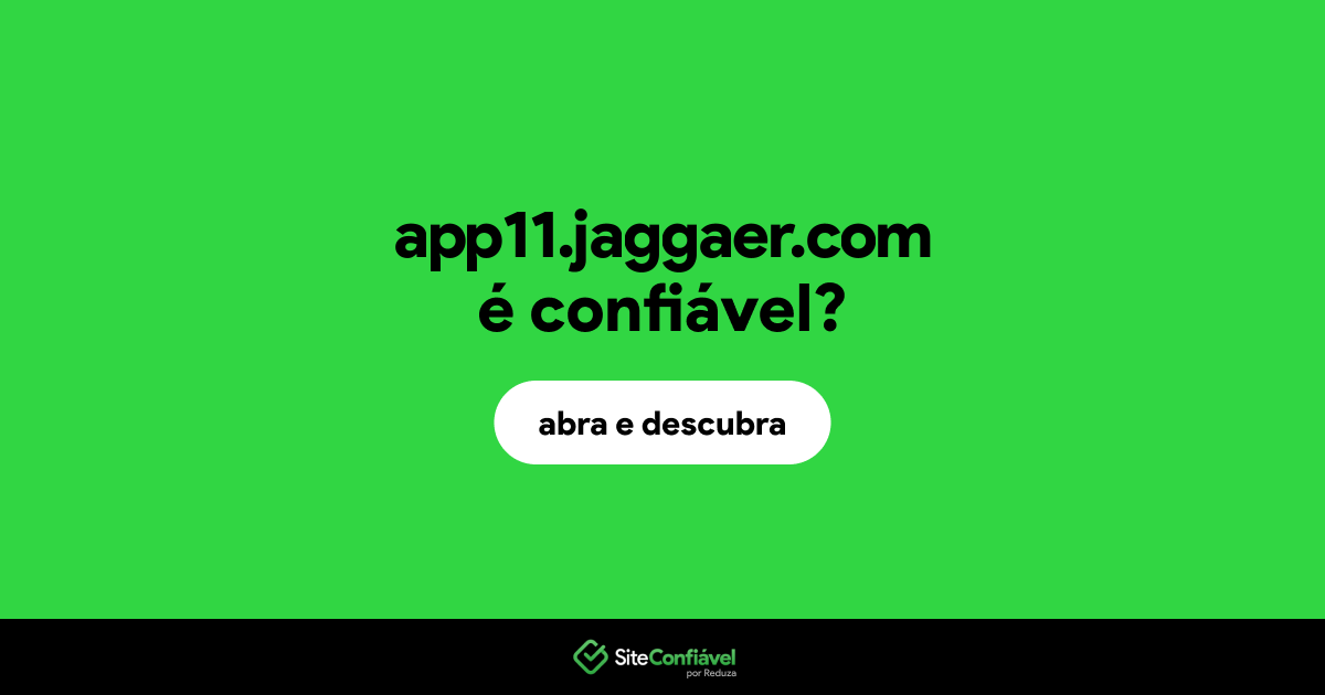 O site app11.jaggaer.com é confiável?