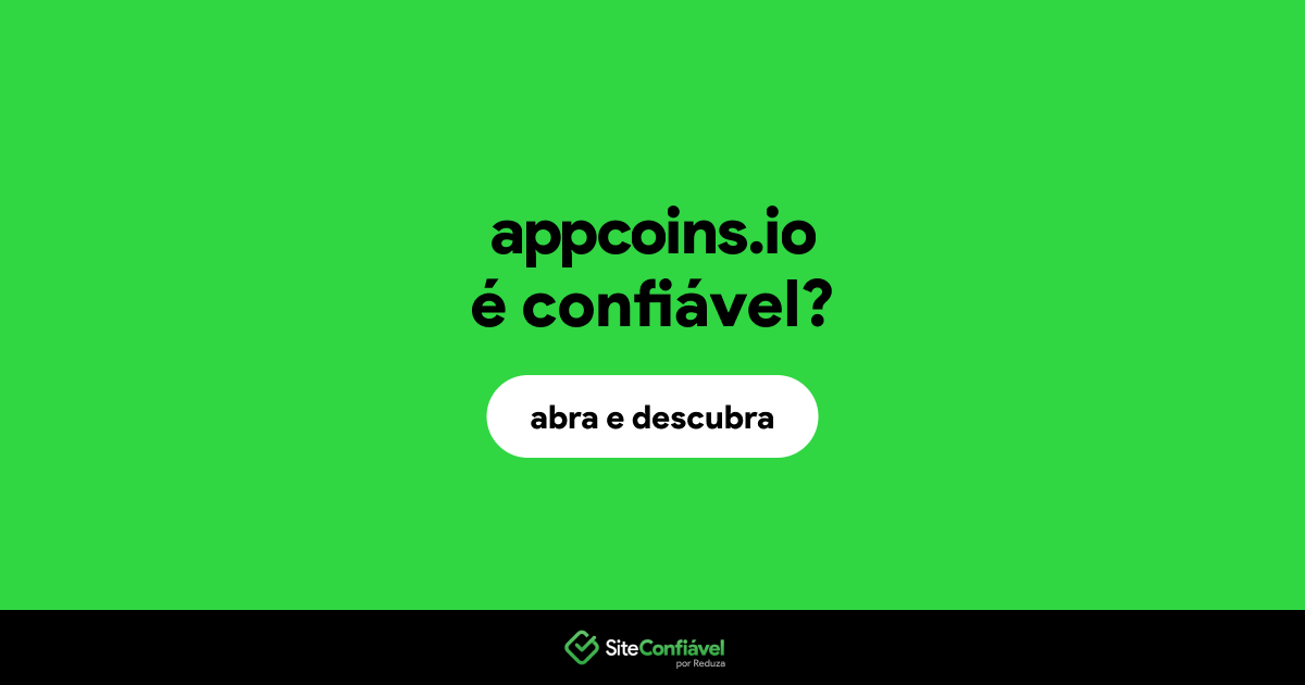 O site appcoins.io é confiável?
