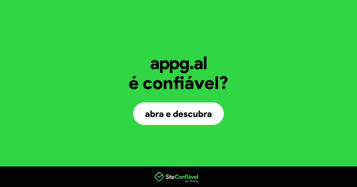 O site appg.al é confiável?