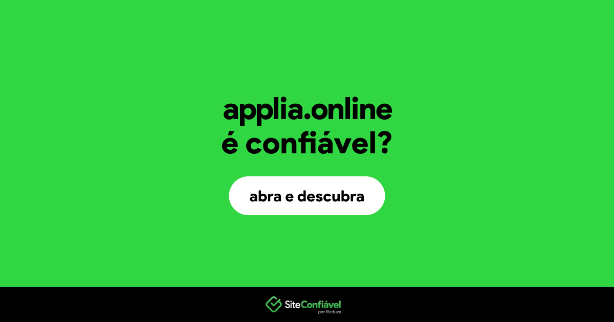 O site applia.online é confiável?