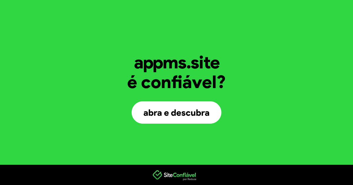 O site appms.site é confiável?